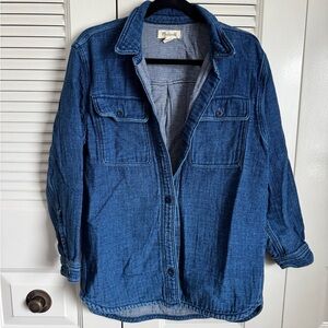 Madewell Cotton-Denim Shirt-Jacket, Sz S